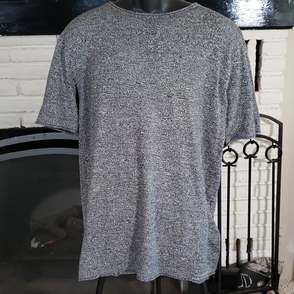 Zumo black heather knit sweater tee